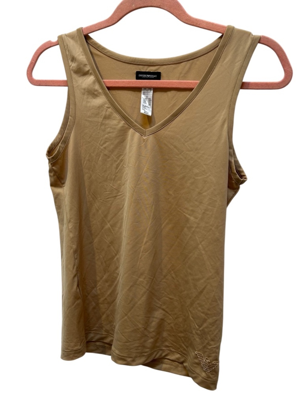 Giorgio Armani Emporia flesh tan sleeveless shell tank top M